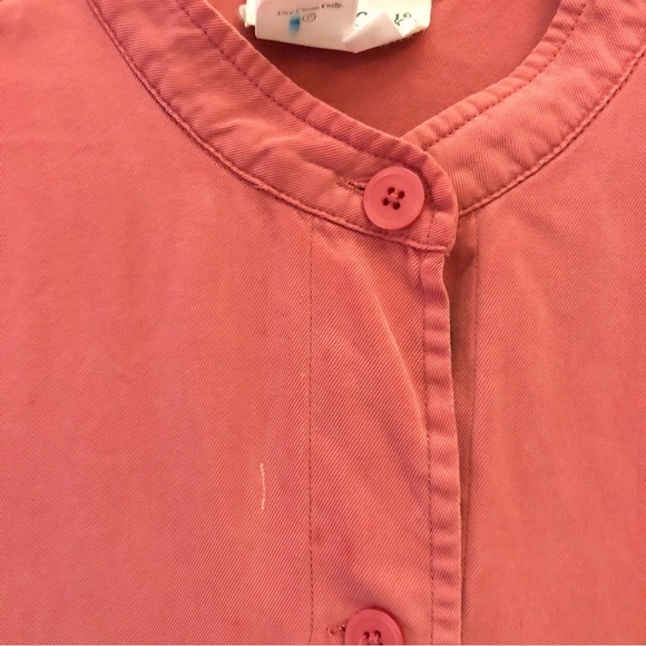 Coldwater Creek 100% Silk Button Front Blouse Red Large - Picture 3 of 8